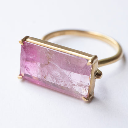 Prong  Ring - Bicolor Tourmaline -