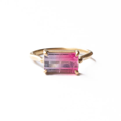 Prong Ring - Bicolor Tourmaline -