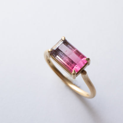 Prong Ring - Bicolor Tourmaline -