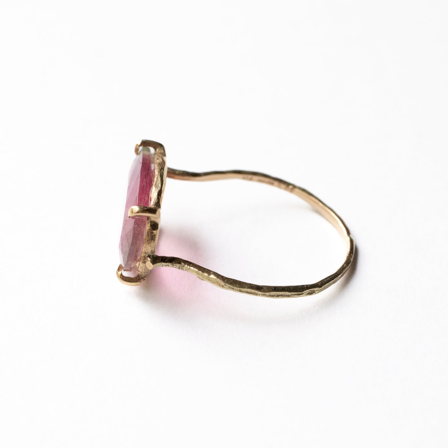 Flat Ring - Bicolor Tourmaline -