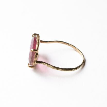 Flat Ring - Bicolor Tourmaline -