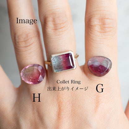 - Bicolor Tourmaline "H" Order Item -