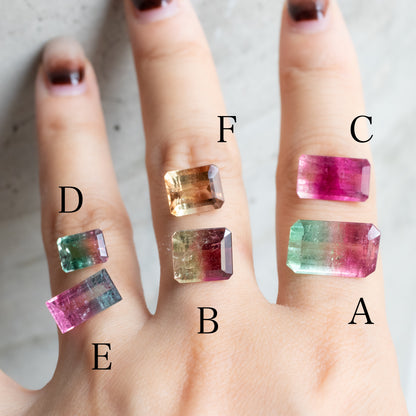 - Bicolor Tourmaline "D" Order Item -