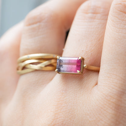 Prong Ring - Bicolor Tourmaline -