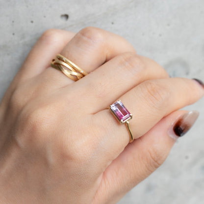 Prong Ring - Bicolor Tourmaline -