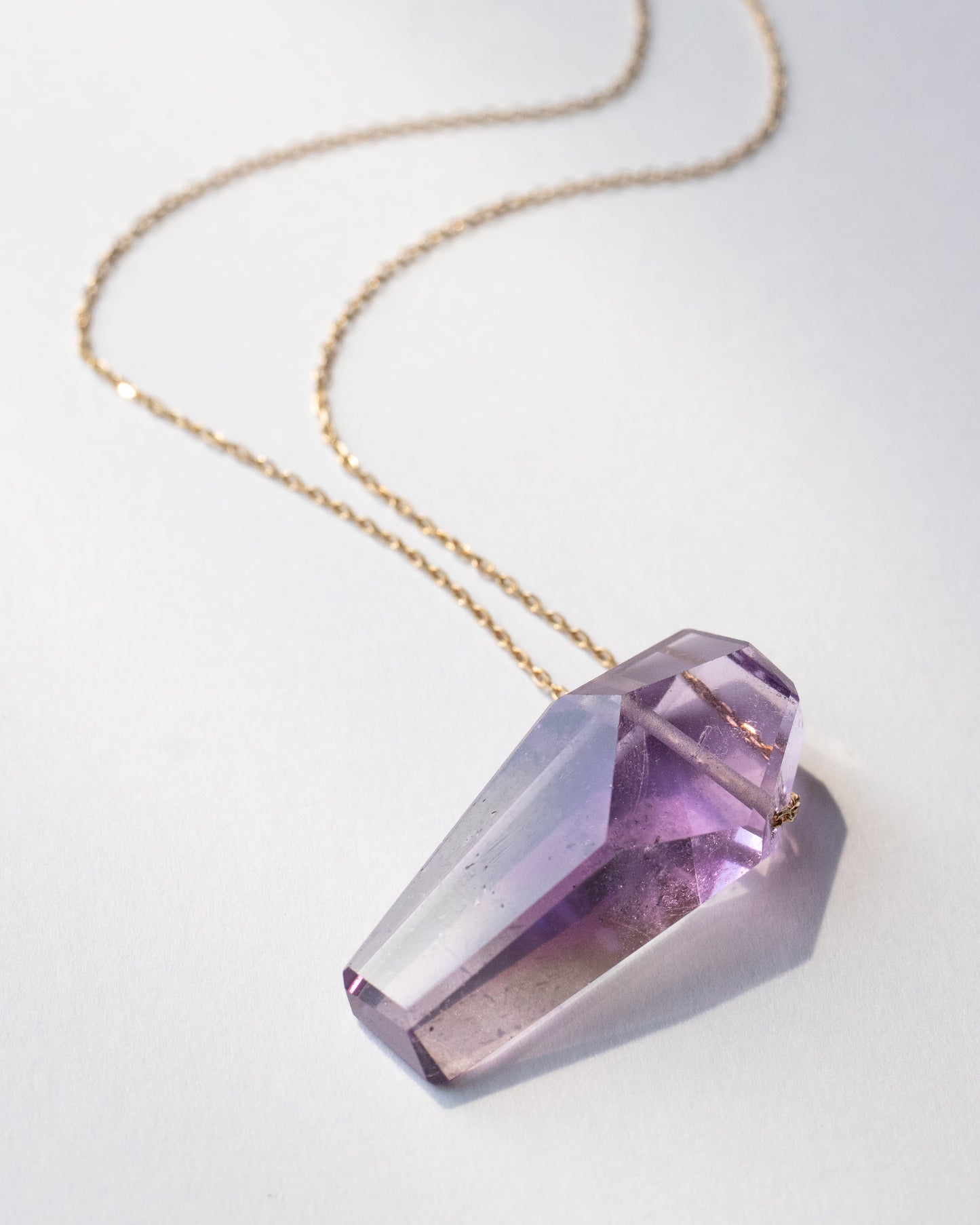 Rock Necklace - Amethyst -