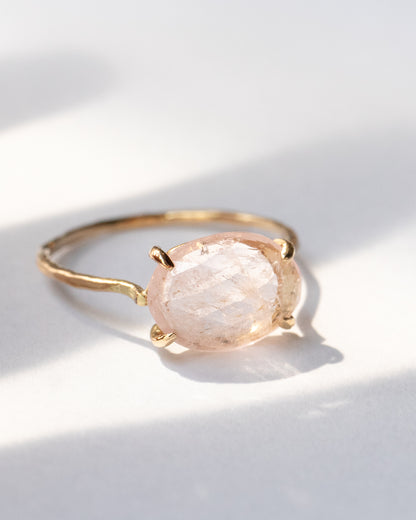 Flat Ring - Morganite -