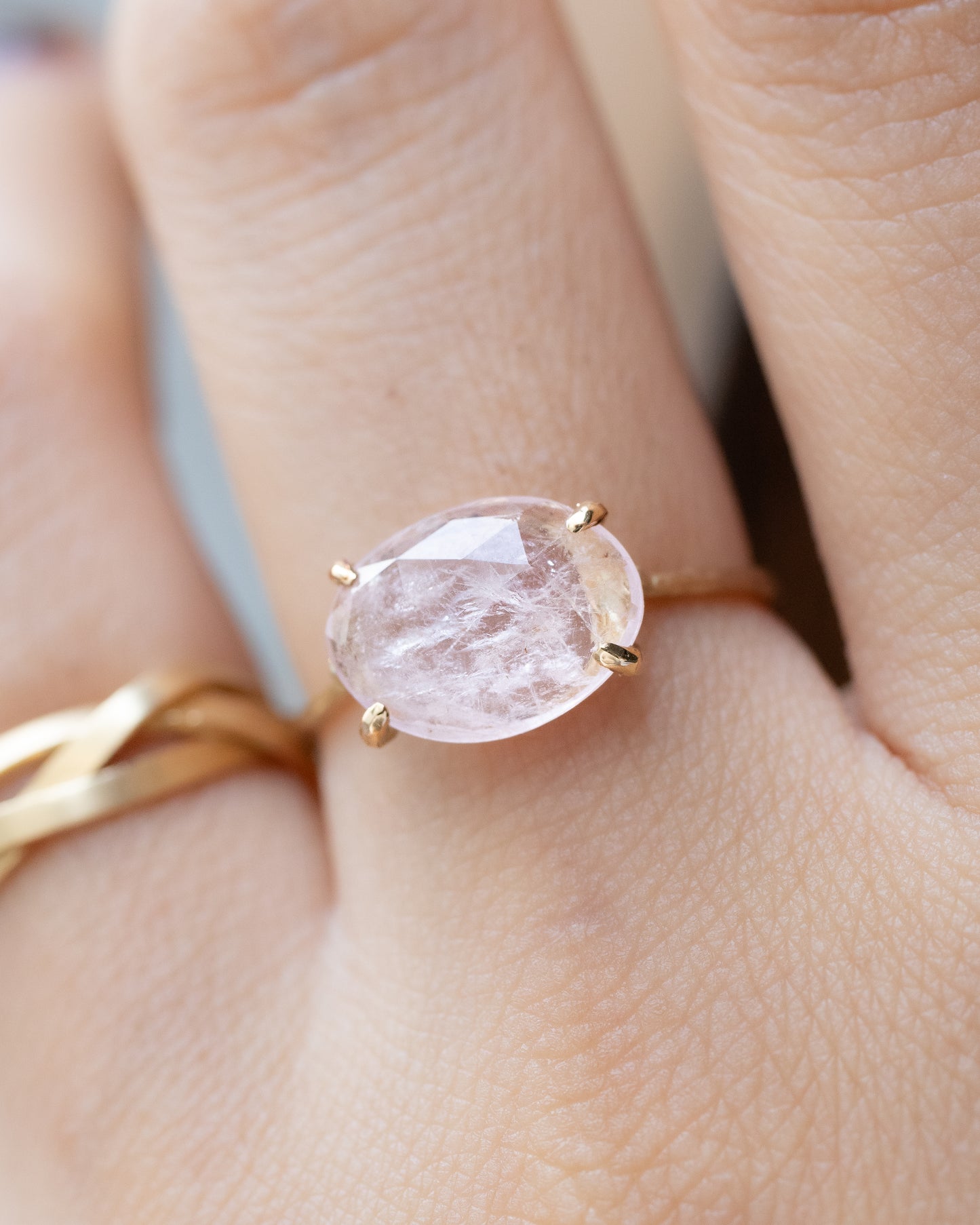 Flat Ring - Morganite -