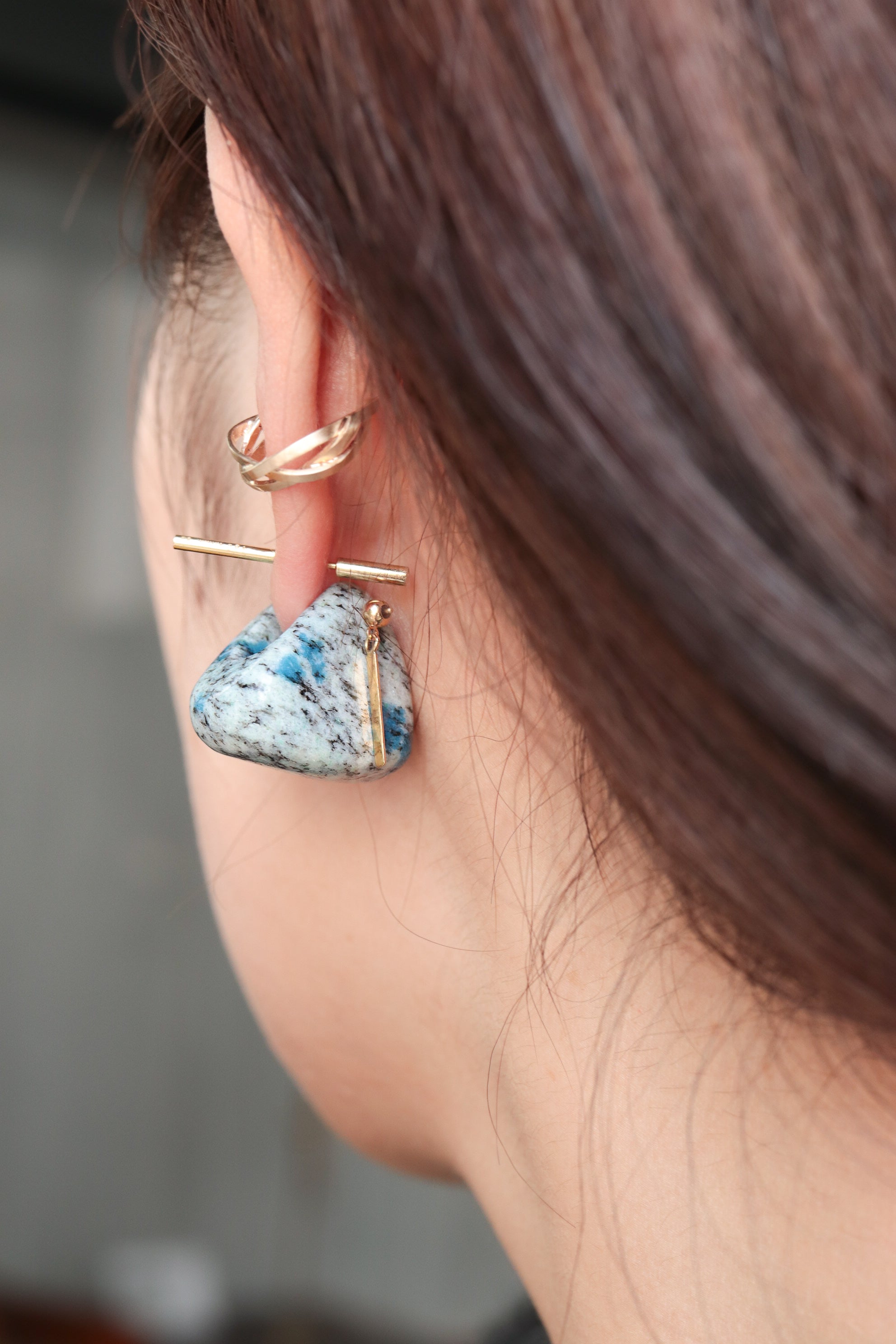 Rock Pierced Earrings - K2stone -