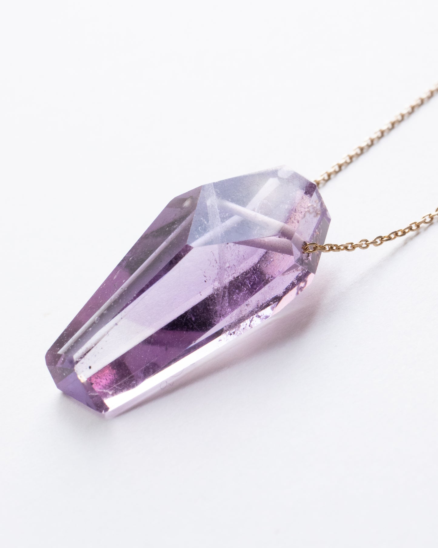 Rock Necklace - Amethyst -