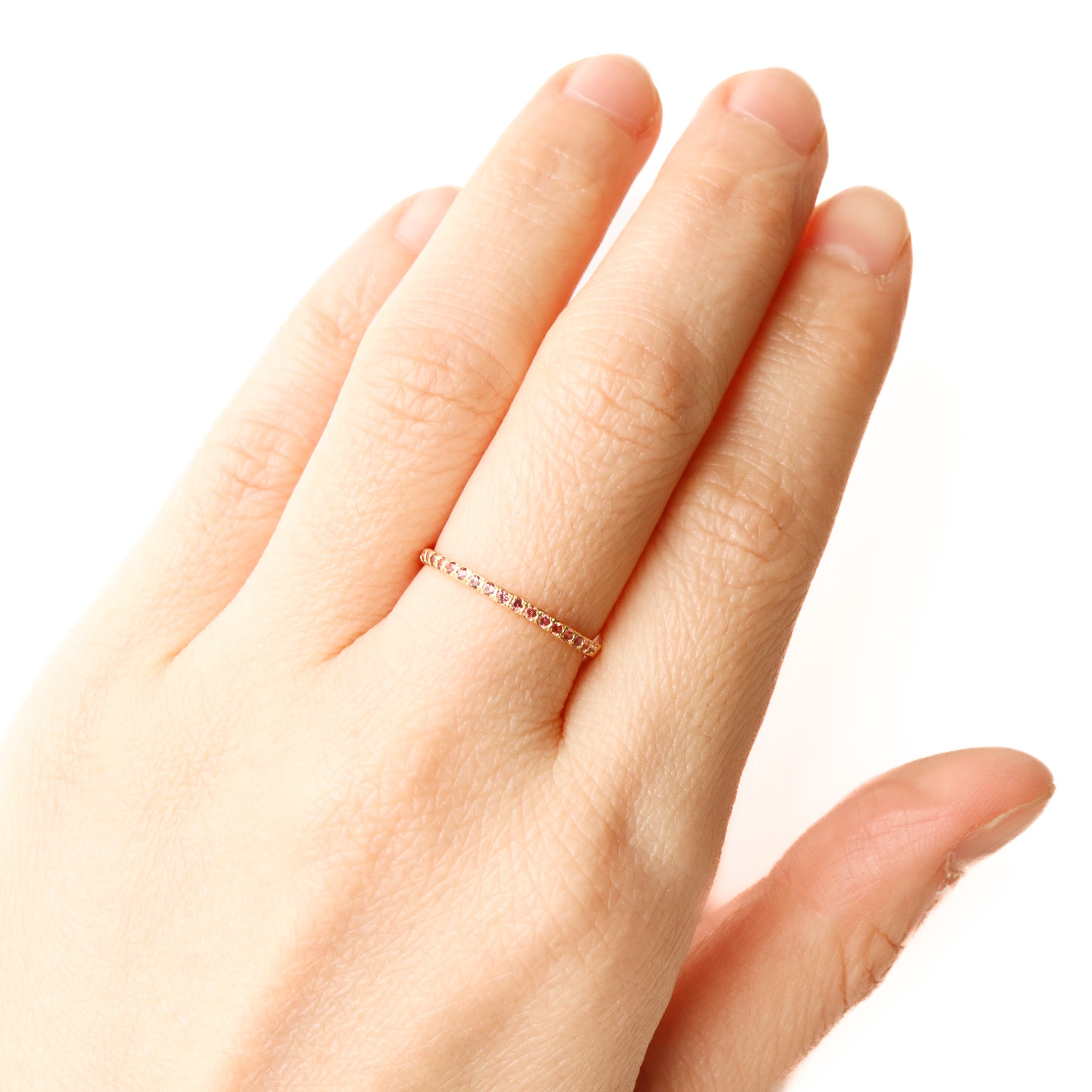 Hibiki Ring  - Orange Sapphire -