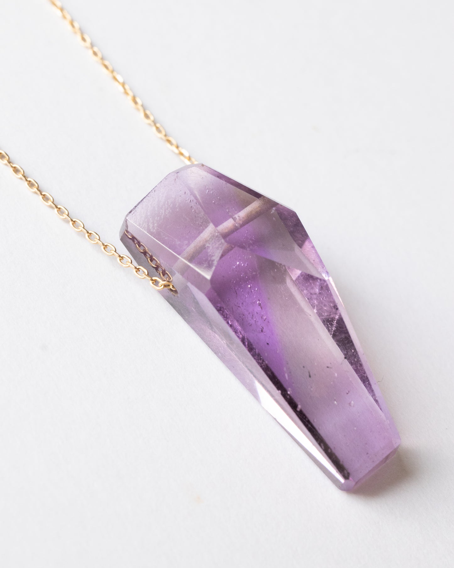 Rock Necklace - Amethyst -