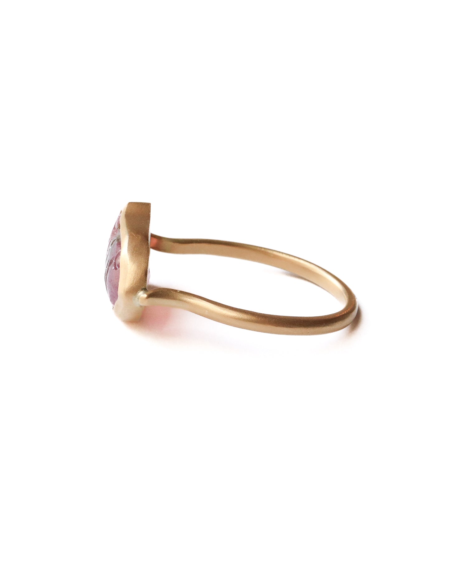 Collet Ring - Sakana / Bicolor Tourmaline-