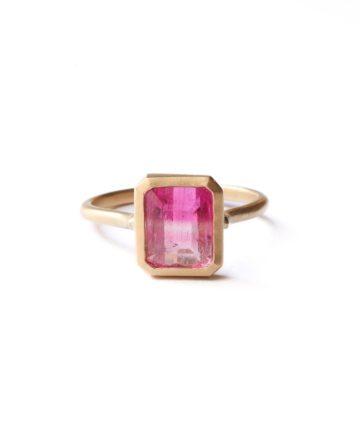 Collet Ring - Bicolor Tourmaline -