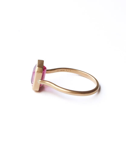 Collet Ring - Bicolor Tourmaline -