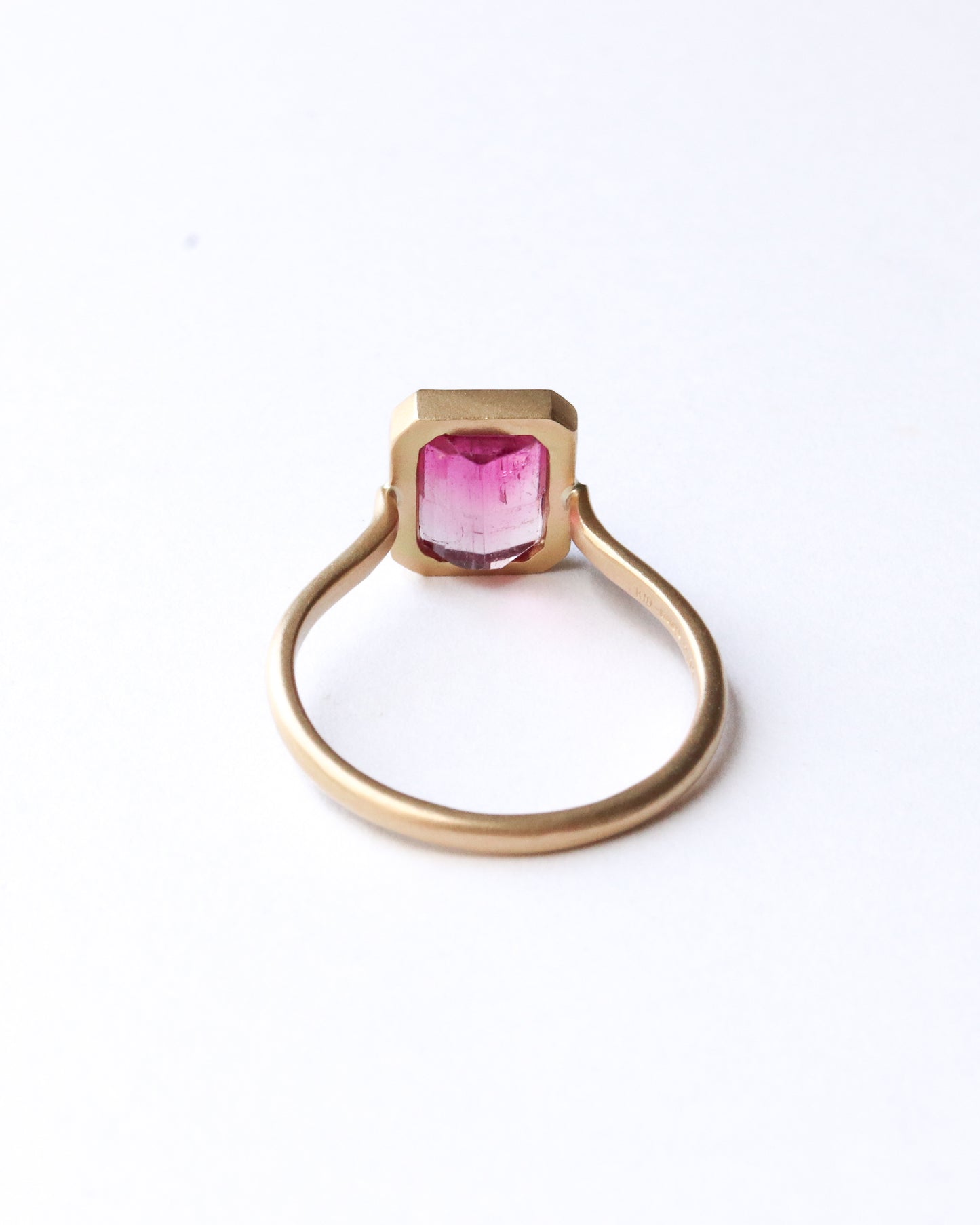 Collet Ring - Bicolor Tourmaline -