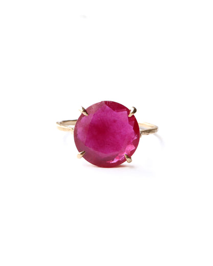 Flat Ring - Ruby -