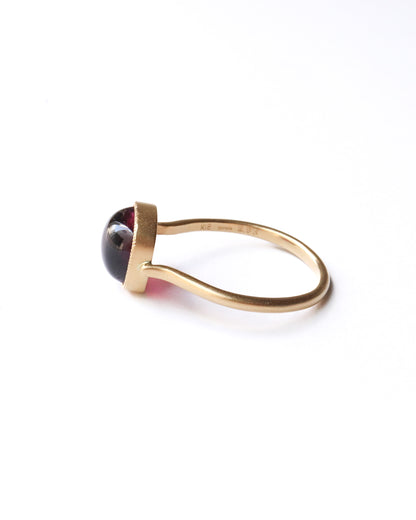 Milgrain Ring - Rubellite Cat's Eye-