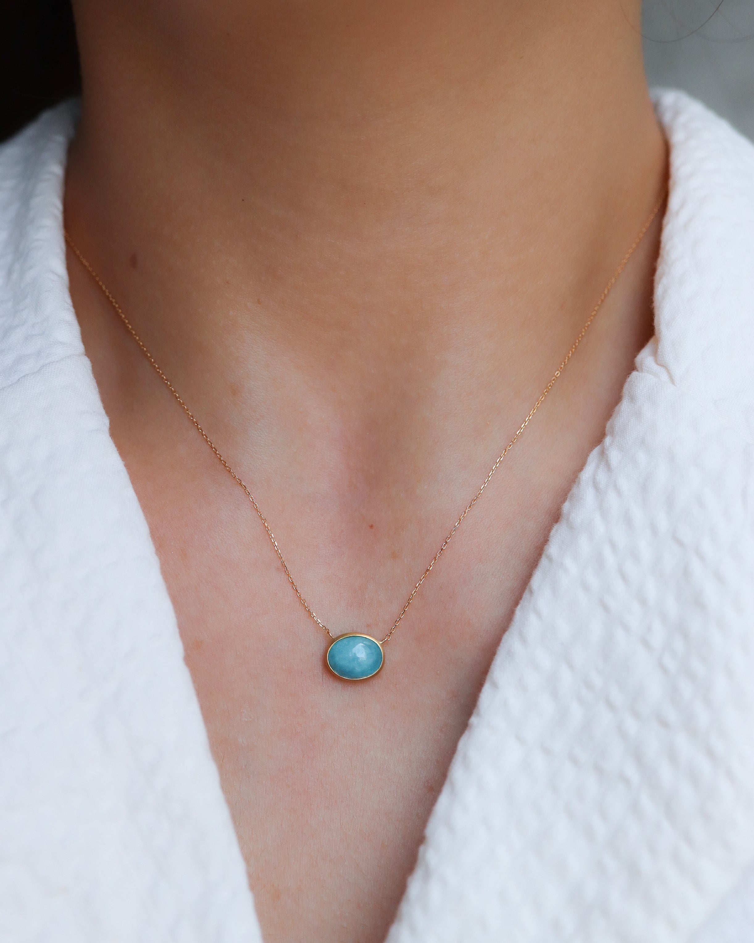 Collet Necklace - Paraiba Tourmaline -