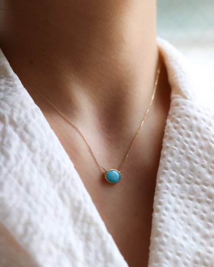 Collet Necklace - Paraiba Tourmaline -