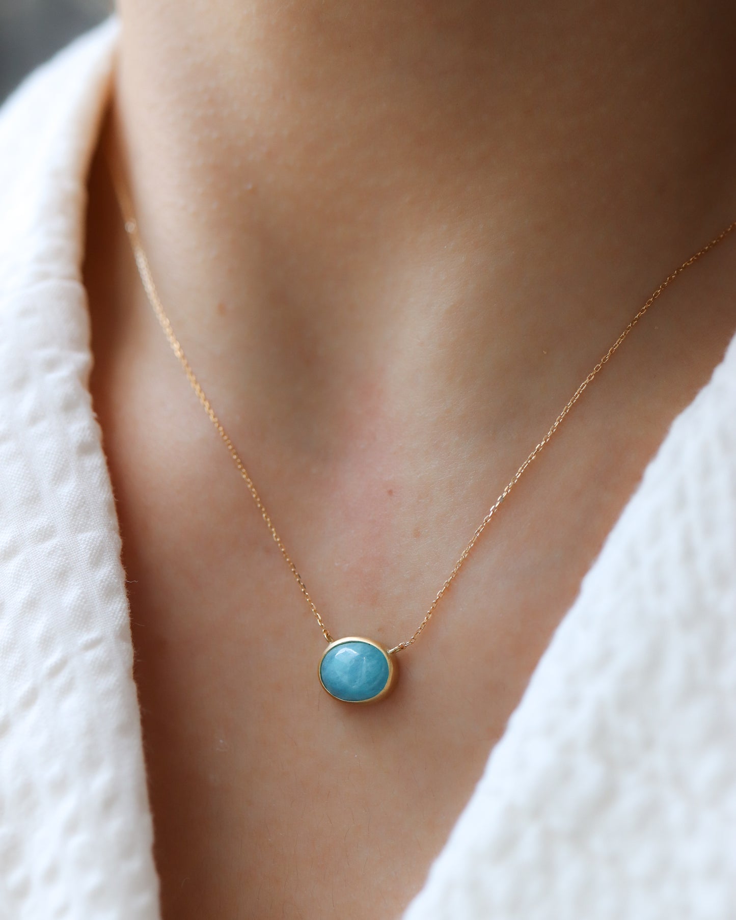 Collet Necklace - Paraiba Tourmaline -