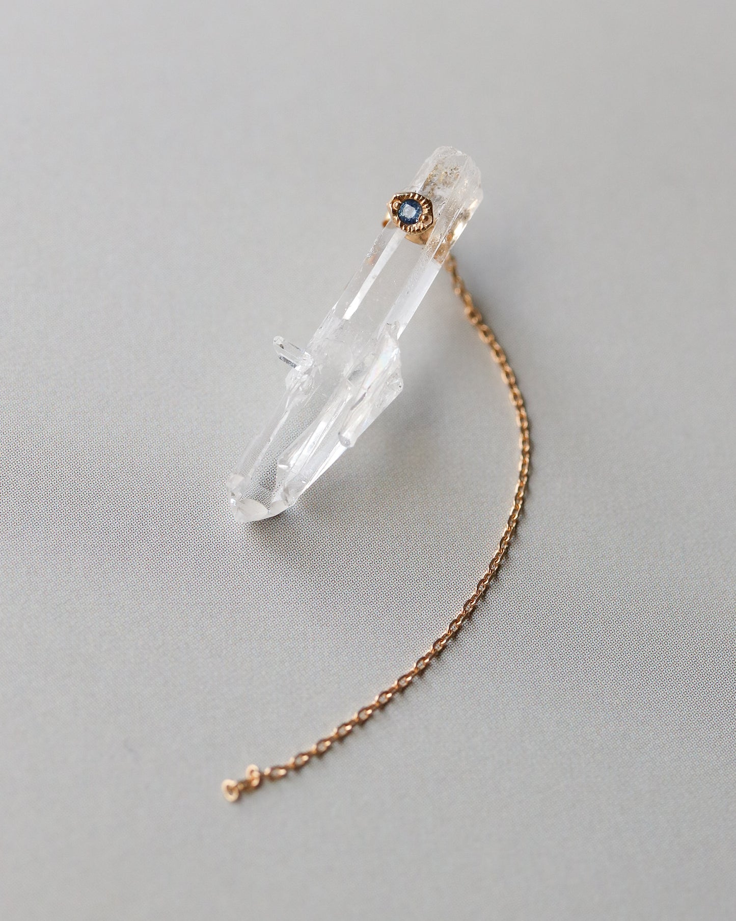 Flat Pierced Earring - Quartz -【B】