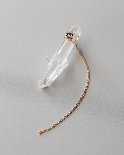 Flat Pierced Earring - Quartz -【B】