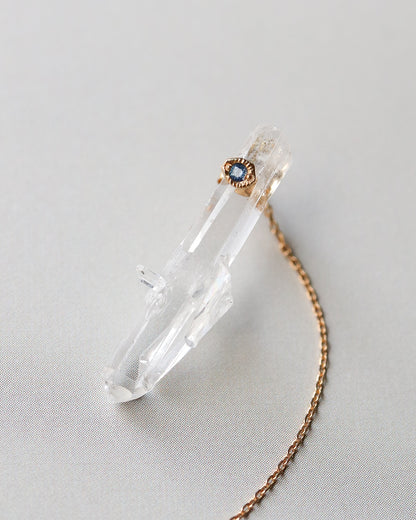 Flat Pierced Earring - Quartz -【B】