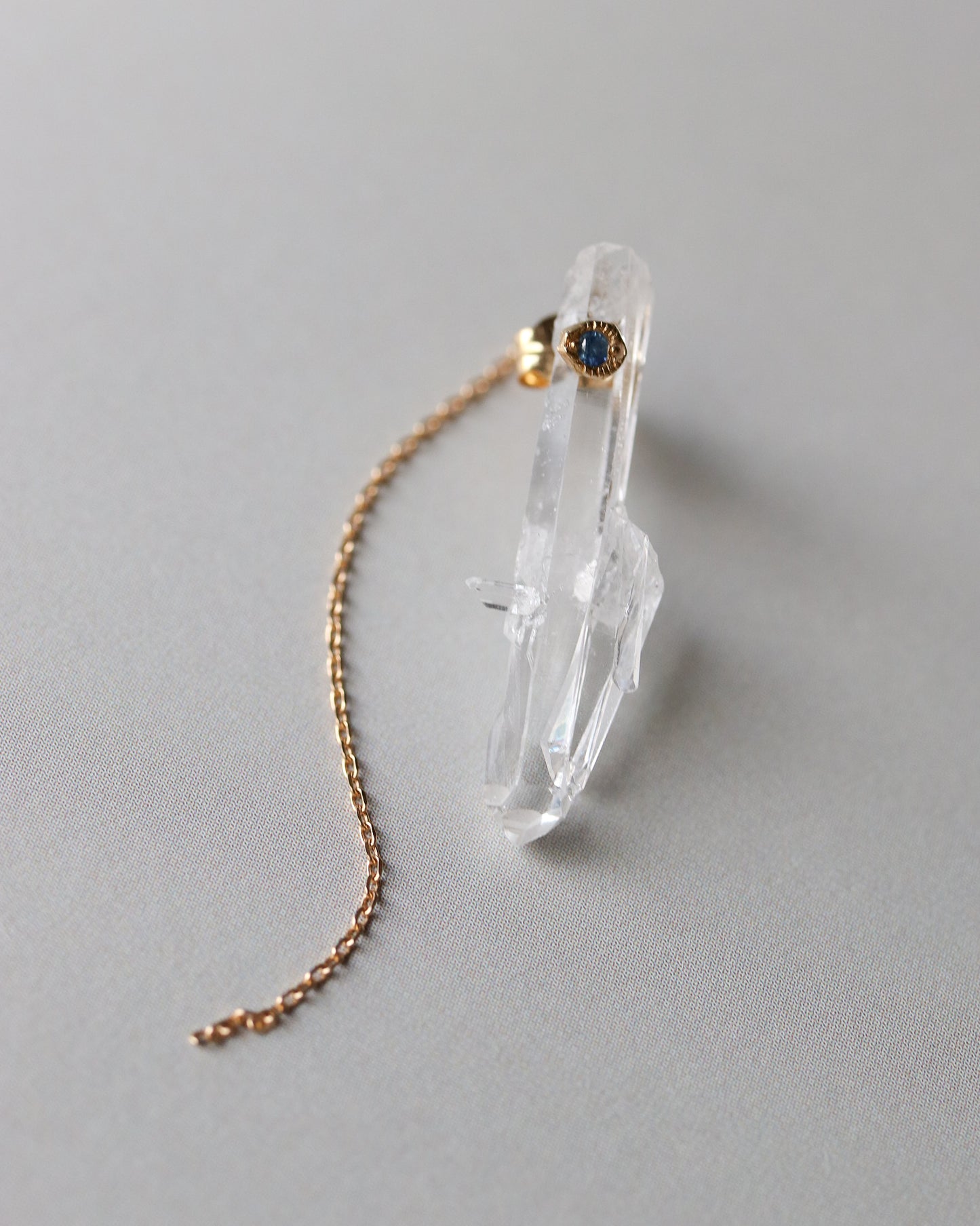 Flat Pierced Earring - Quartz -【B】