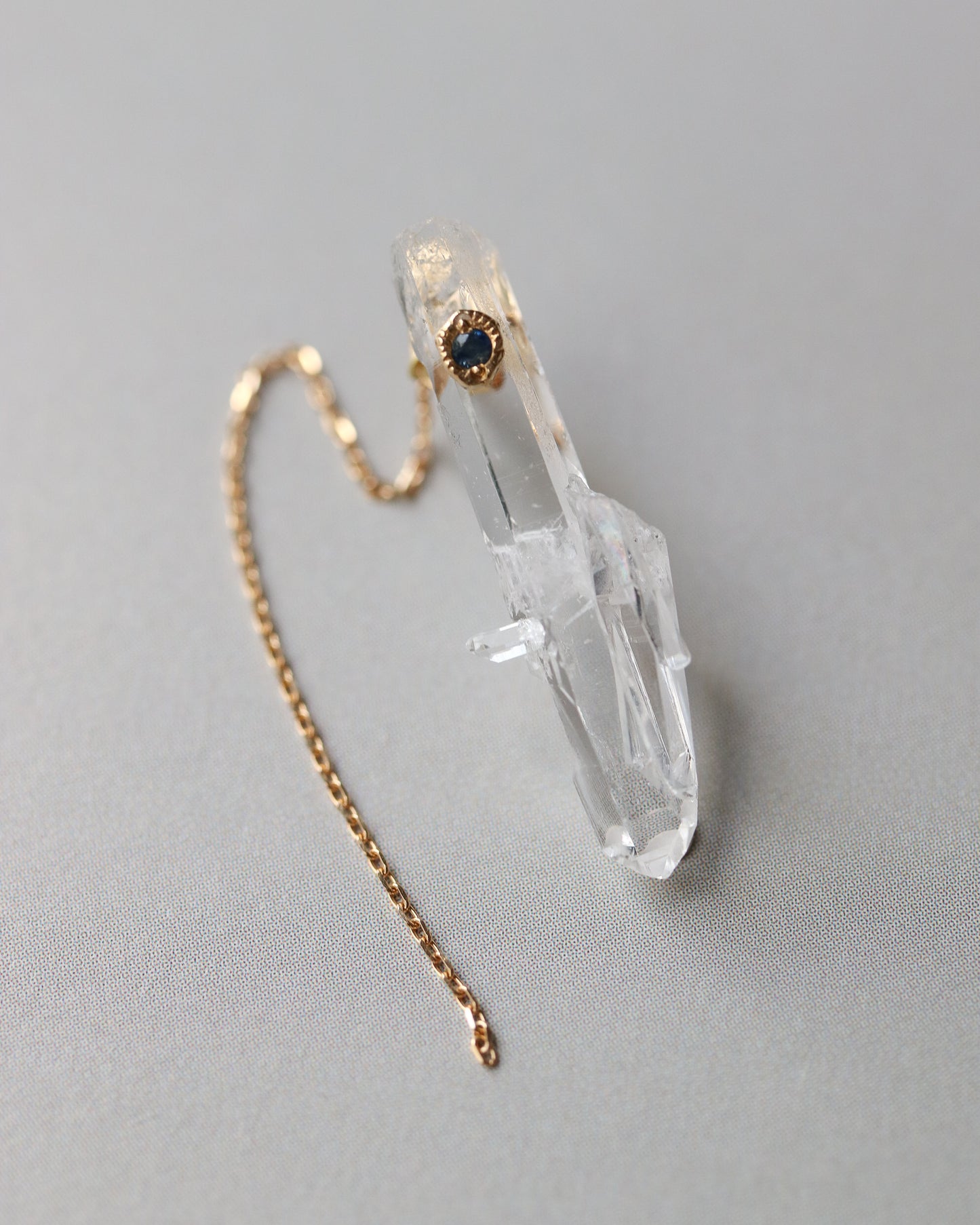 Flat Pierced Earring - Quartz -【B】