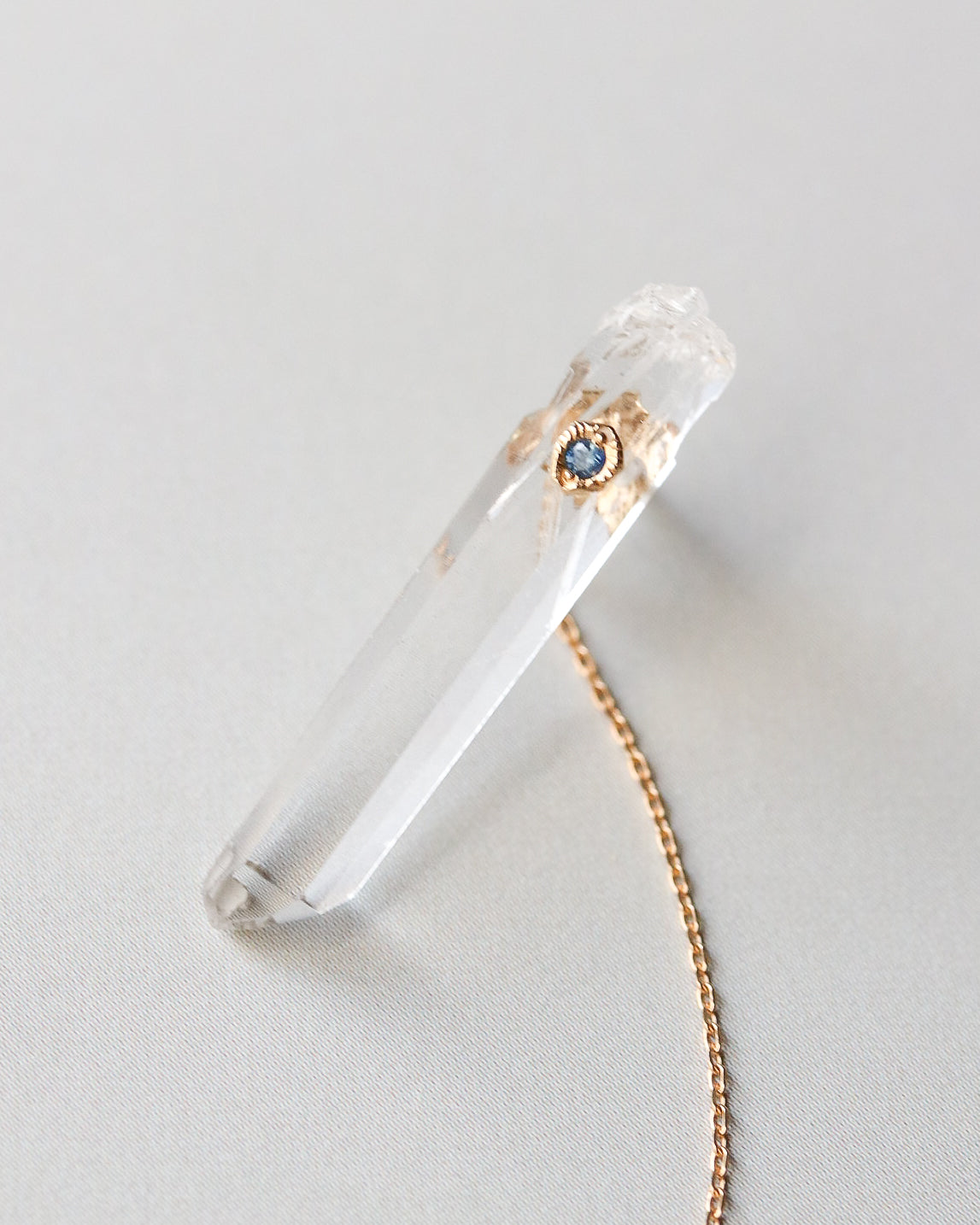 Flat Pierced Earring - Quartz -【A】