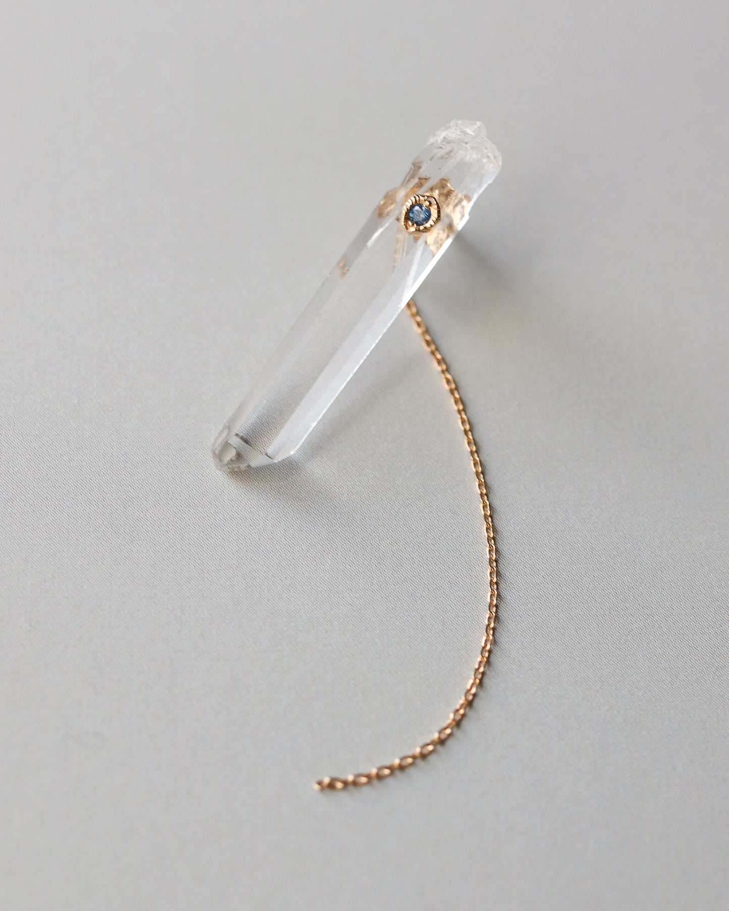 Flat Pierced Earring - Quartz -【A】