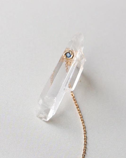 Flat Pierced Earring - Quartz -【C】