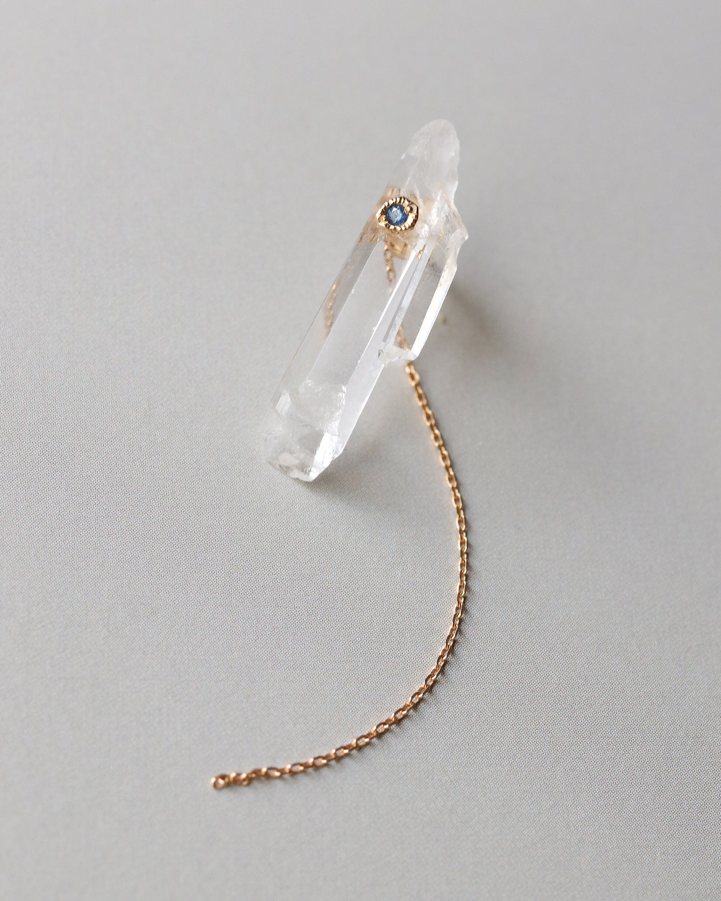 Flat Pierced Earring - Quartz -【C】