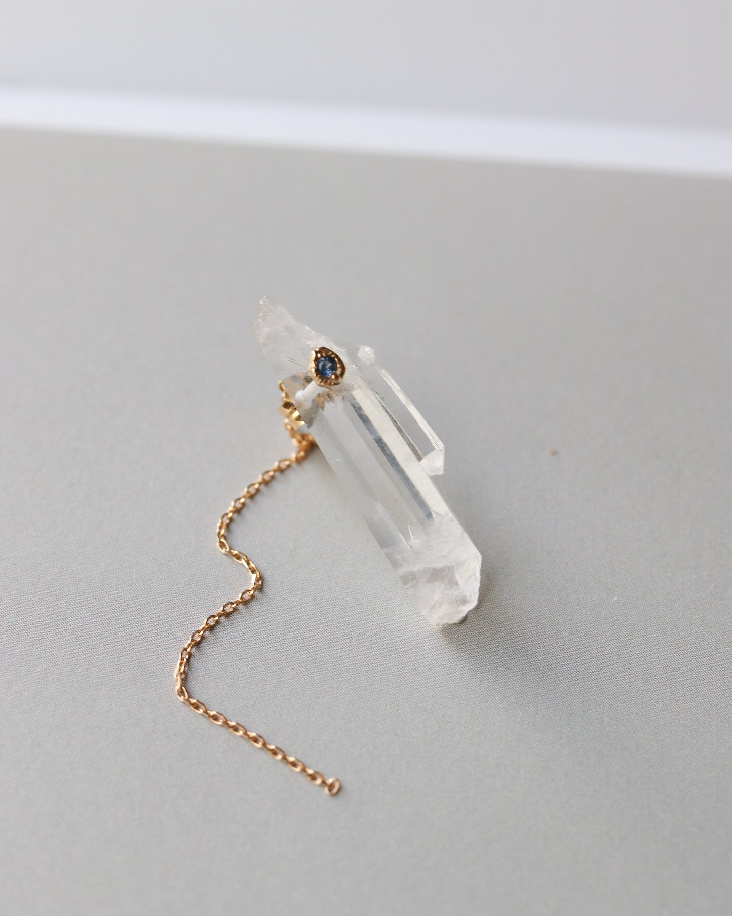 Flat Pierced Earring - Quartz -【C】