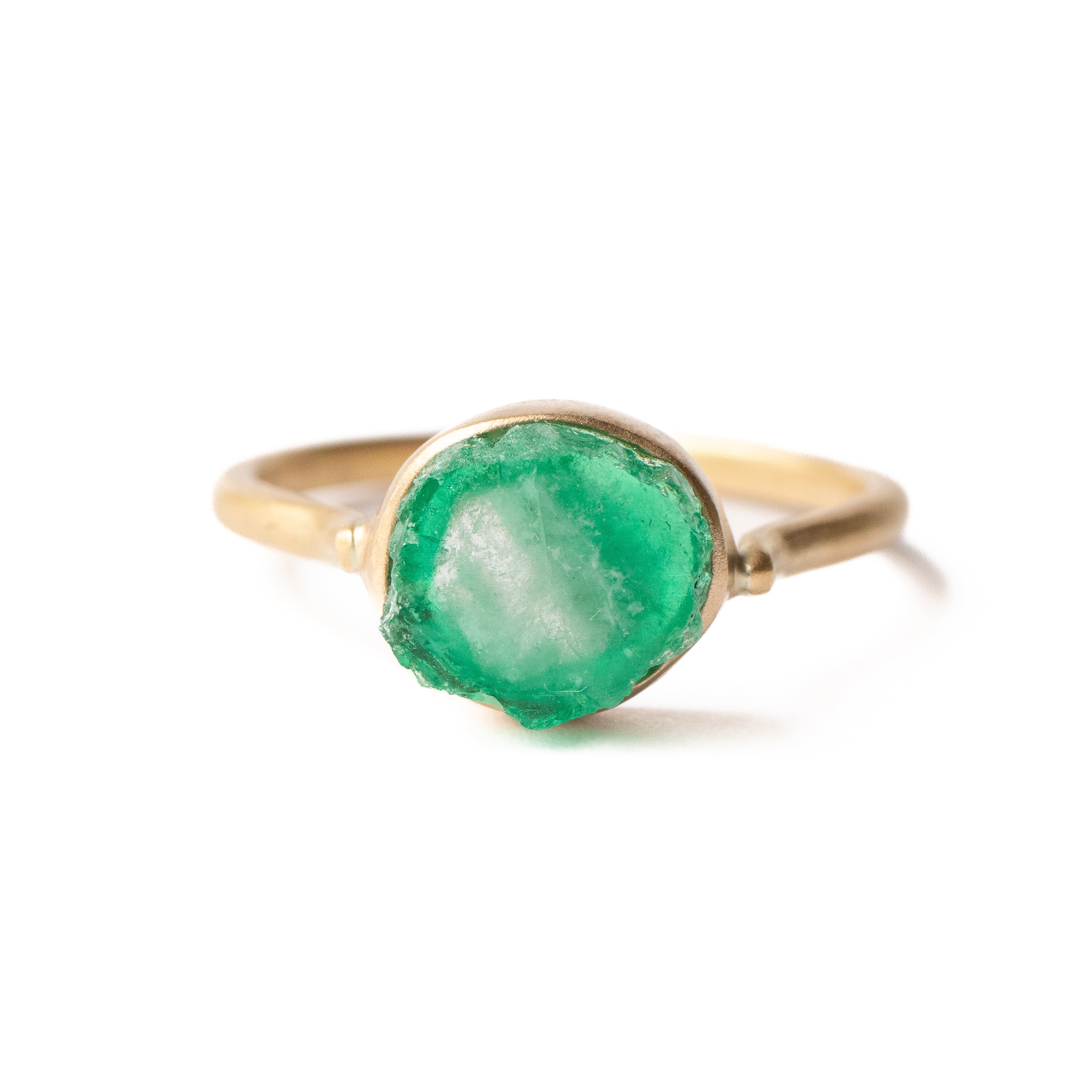 Collet Ring - Emerald -