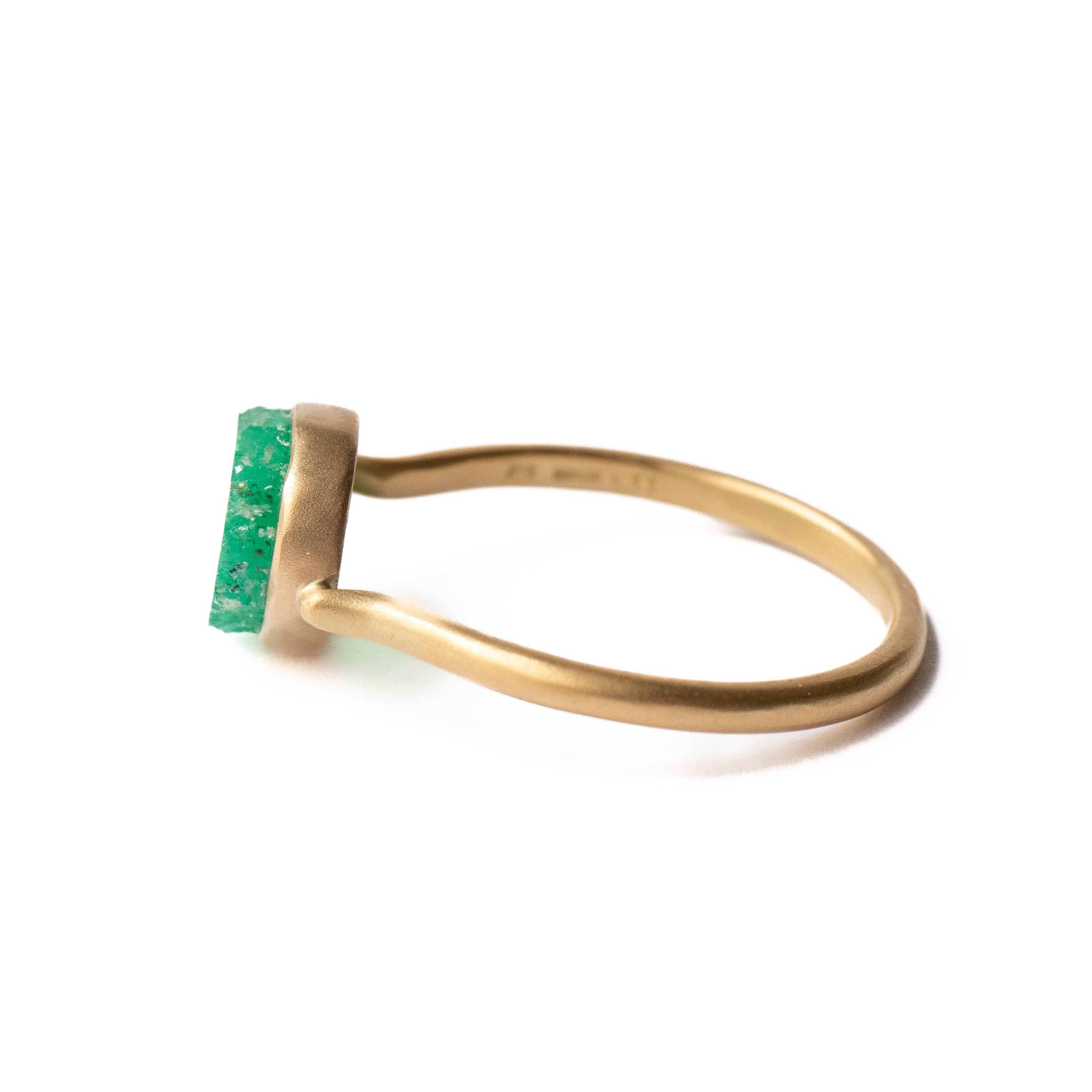 Collet Ring - Emerald -