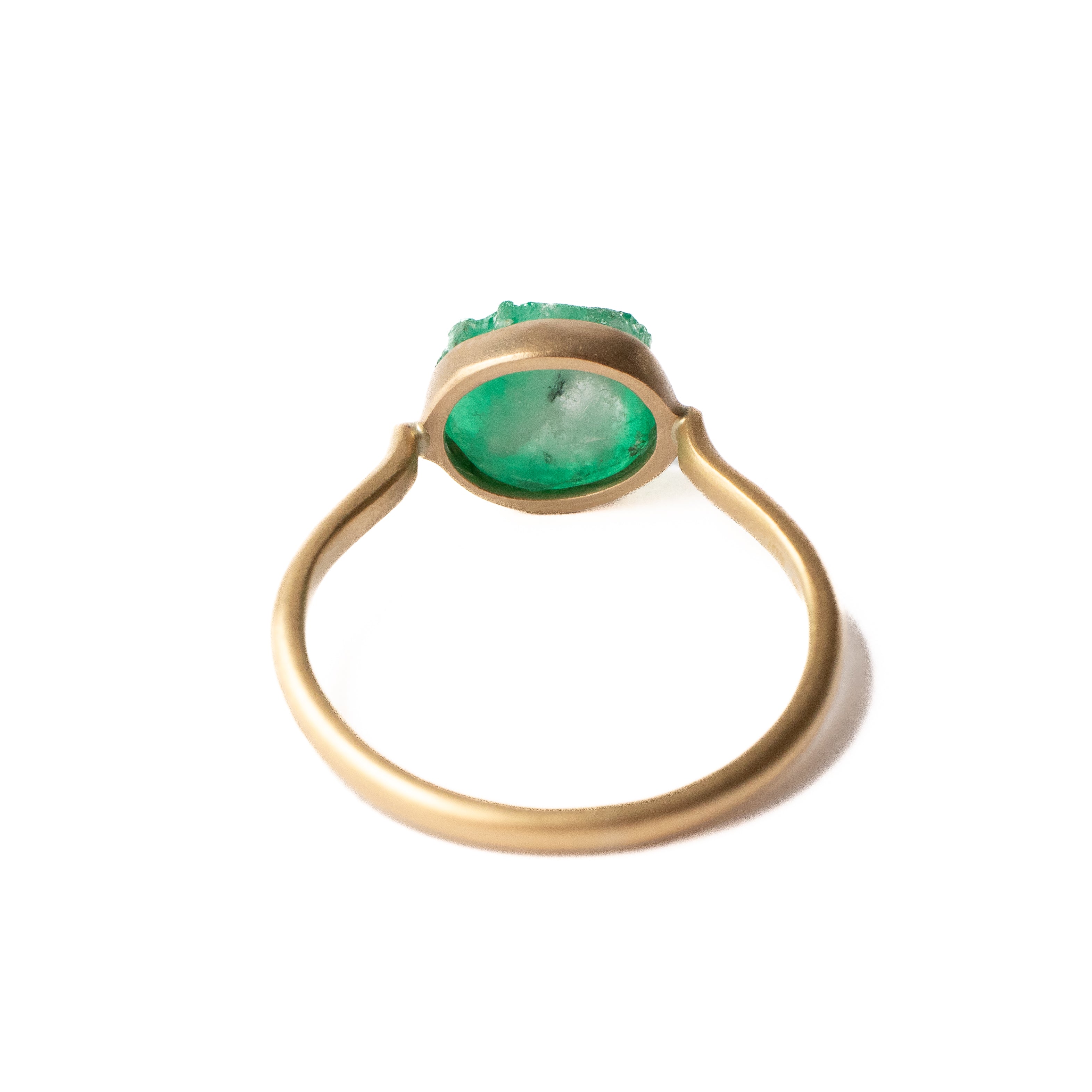 Collet Ring - Emerald -