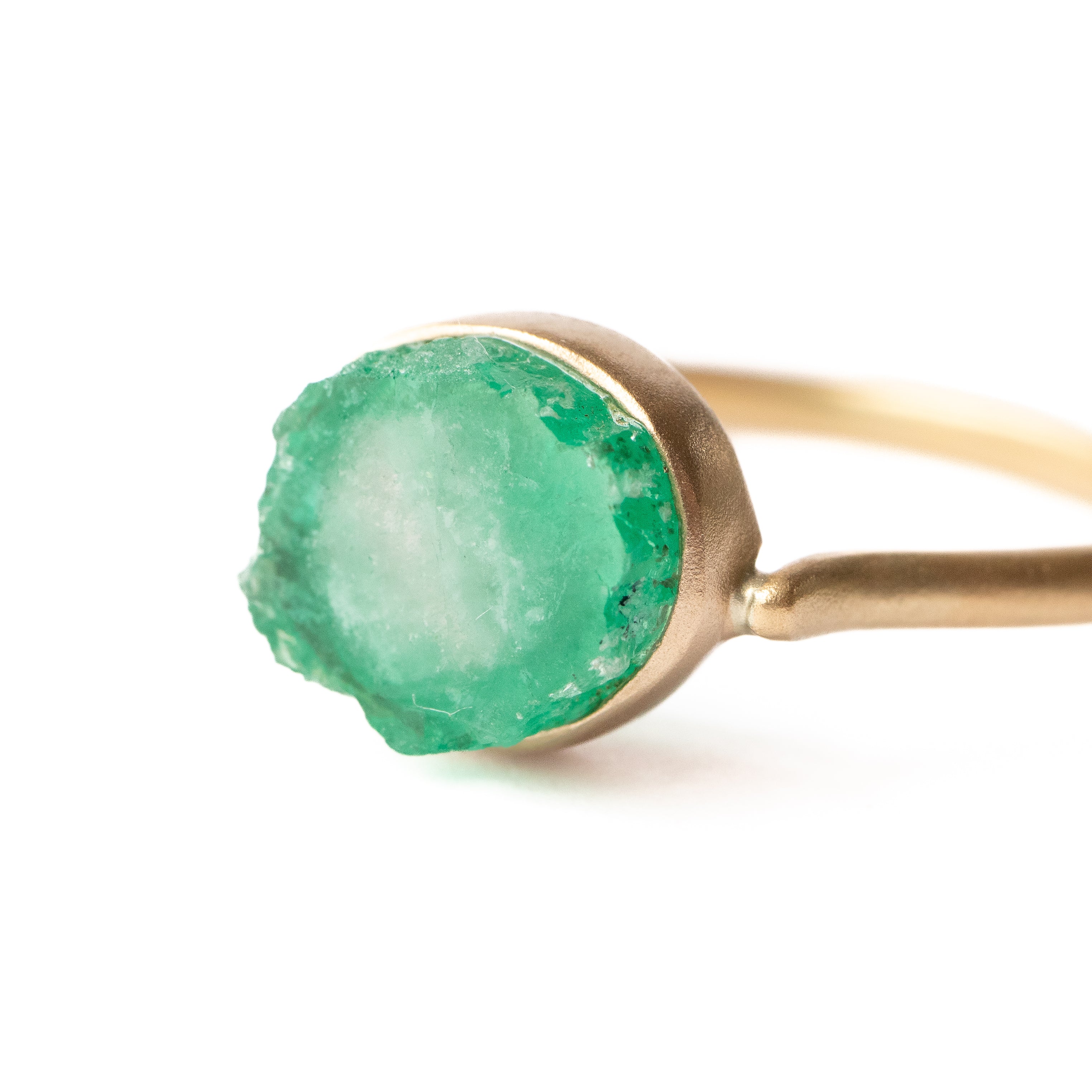 Collet Ring - Emerald -
