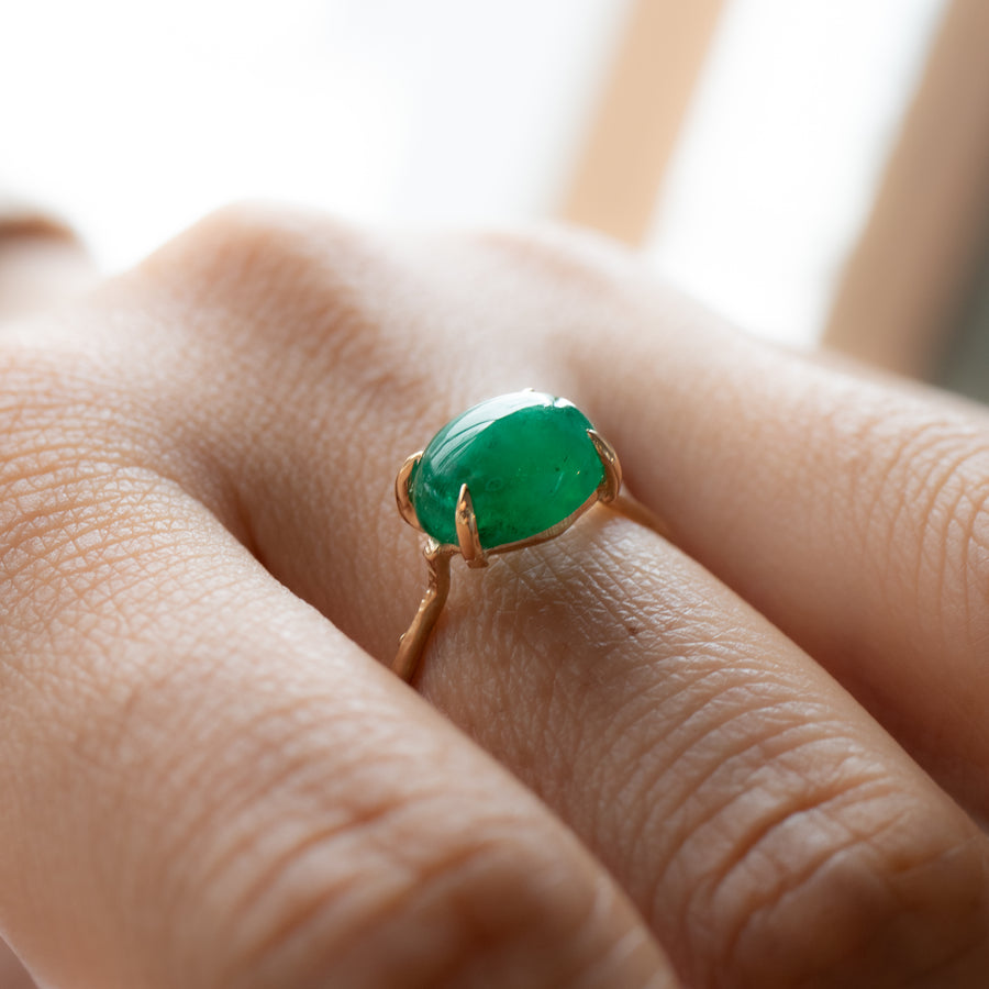 Flat Ring - Emerald Matrix -