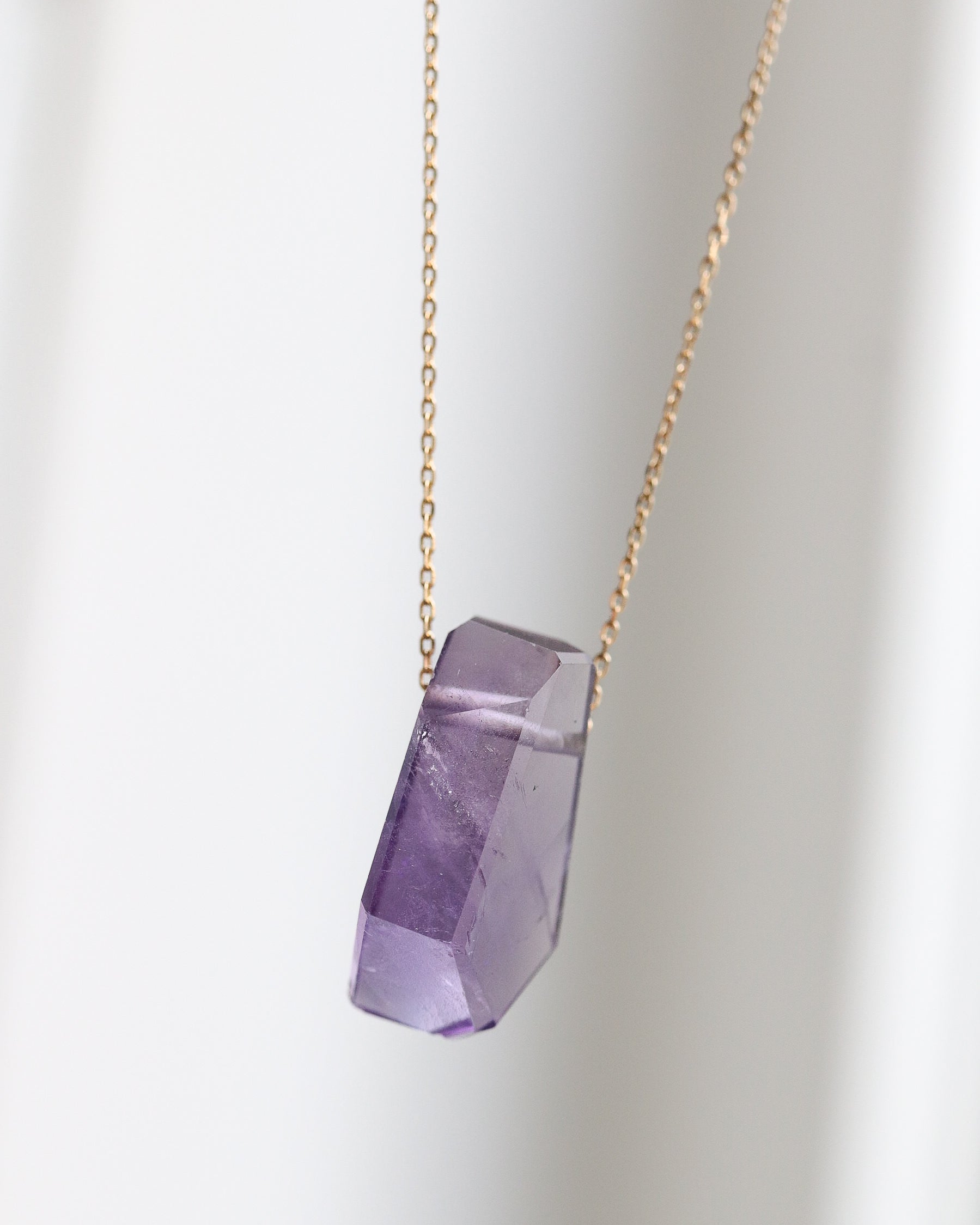 Rock Necklace - Amethyst -