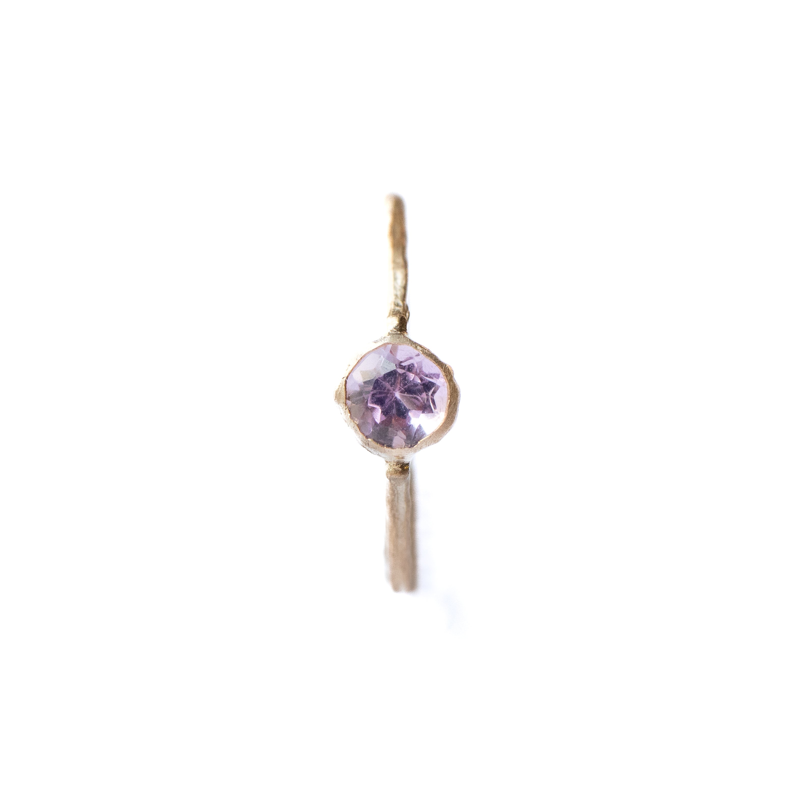 Rough Collet Ear Cuff - Amethyst -