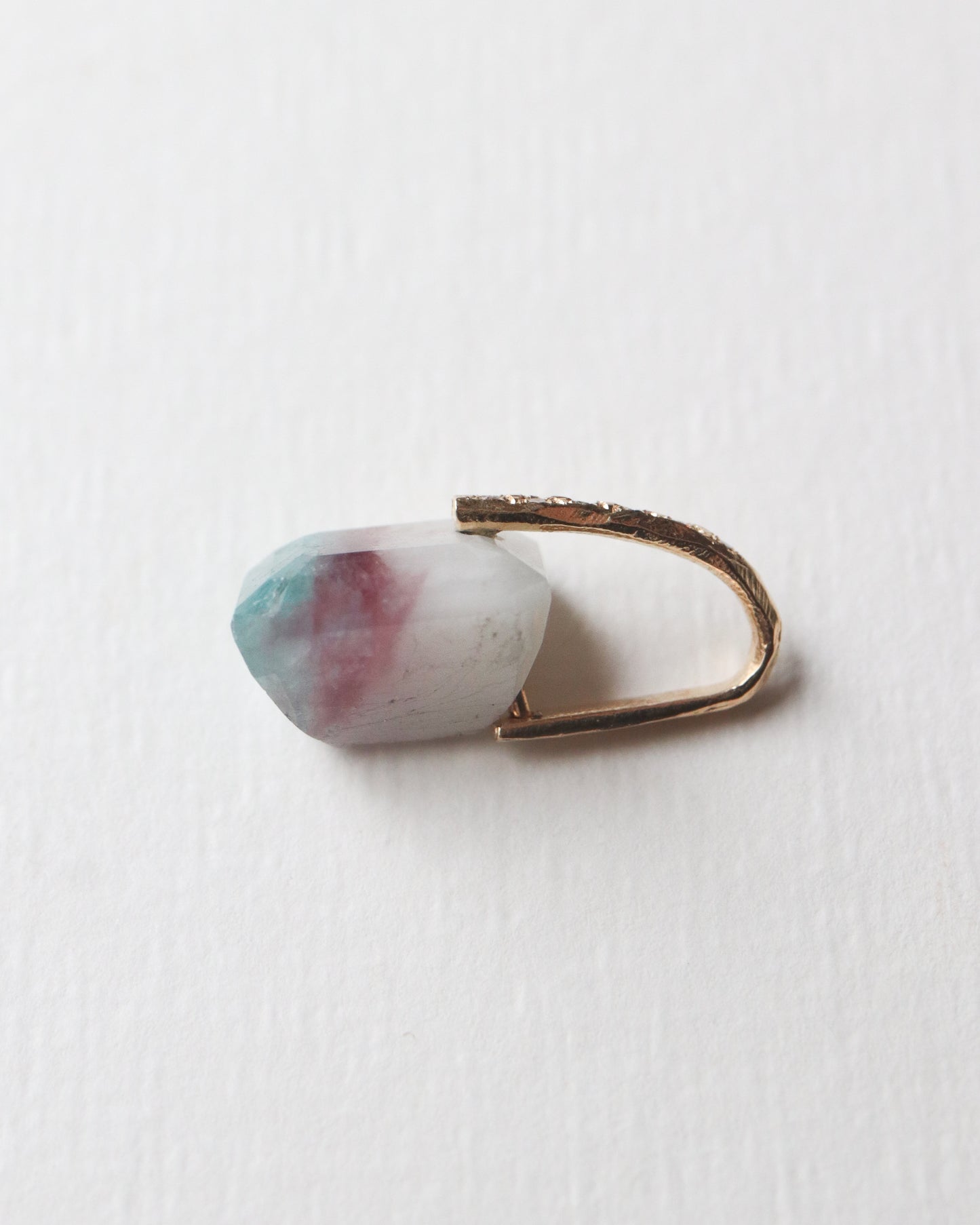 Hibiki Stone Necklace - Paraiba Tourmaline Matrix / Diamond -