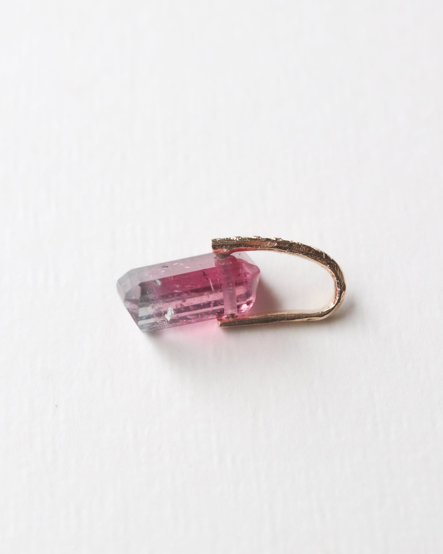 Hibiki Stone Necklace - Bicolor Tourmaline / Diamond -