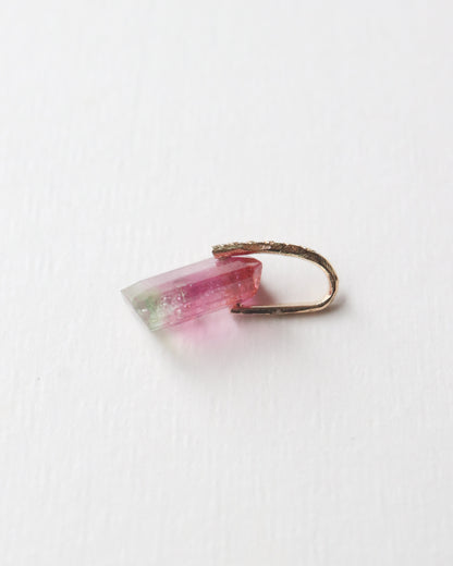 Hibiki Stone Necklace - Bicolor Tourmaline / Diamond -