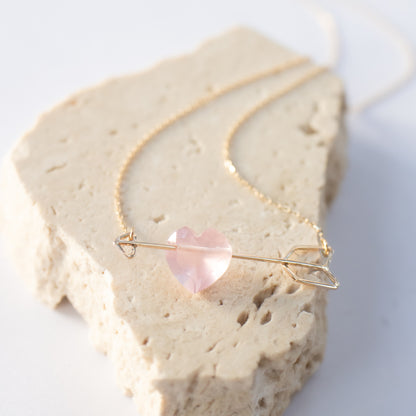 【限量】Zukyun 项链 - 玫瑰石英 -