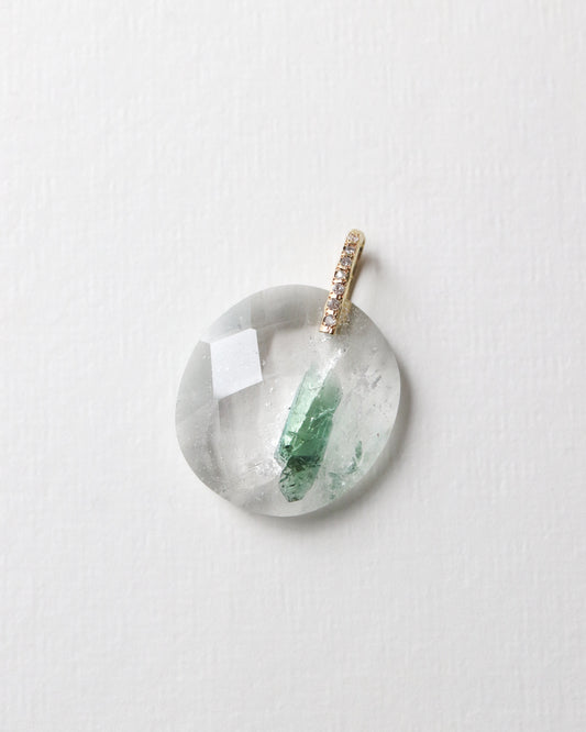 Hibiki Stone Necklace - Tourmaline In Quartz -