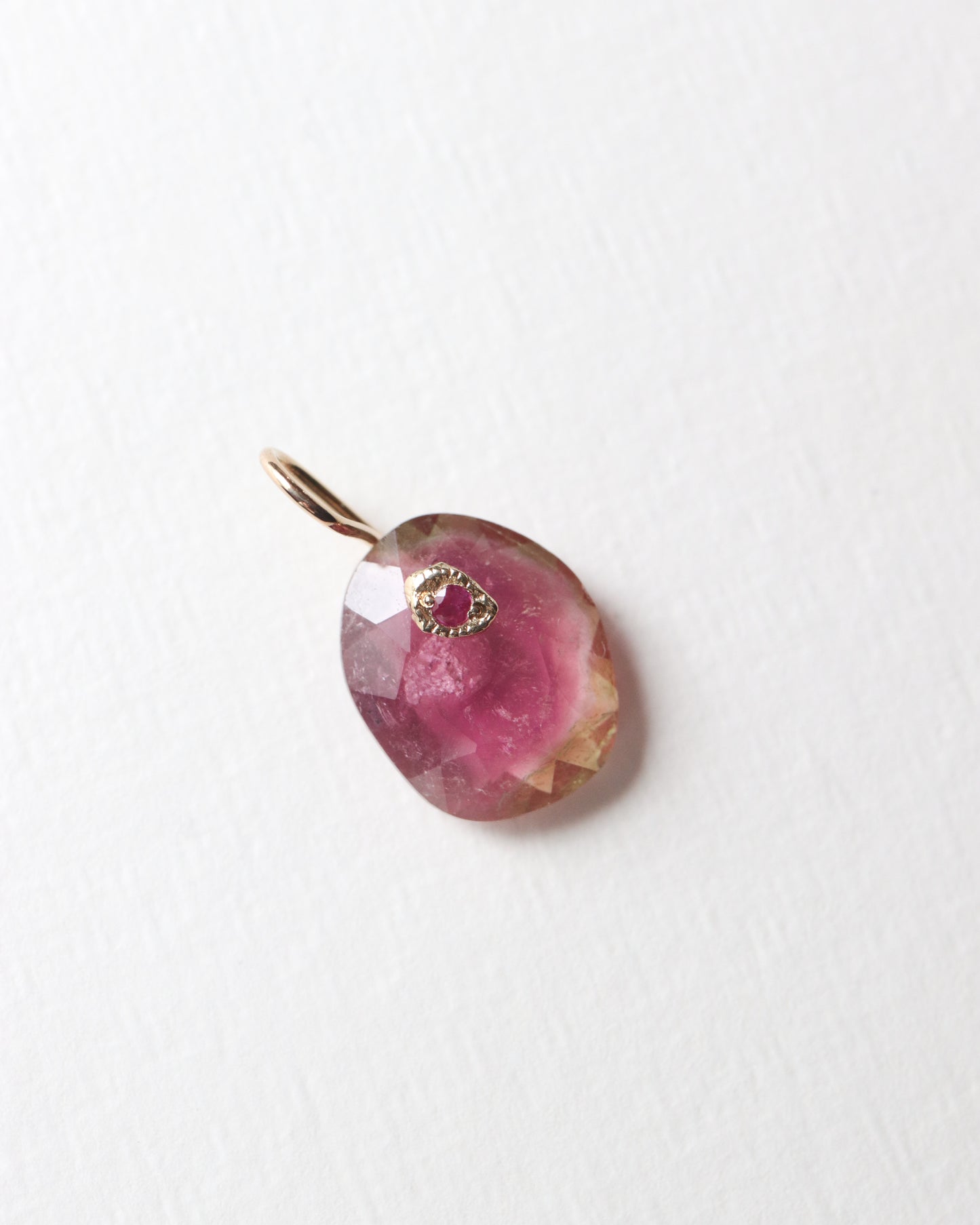 Flat Necklace - Bicolor Tourmaline -