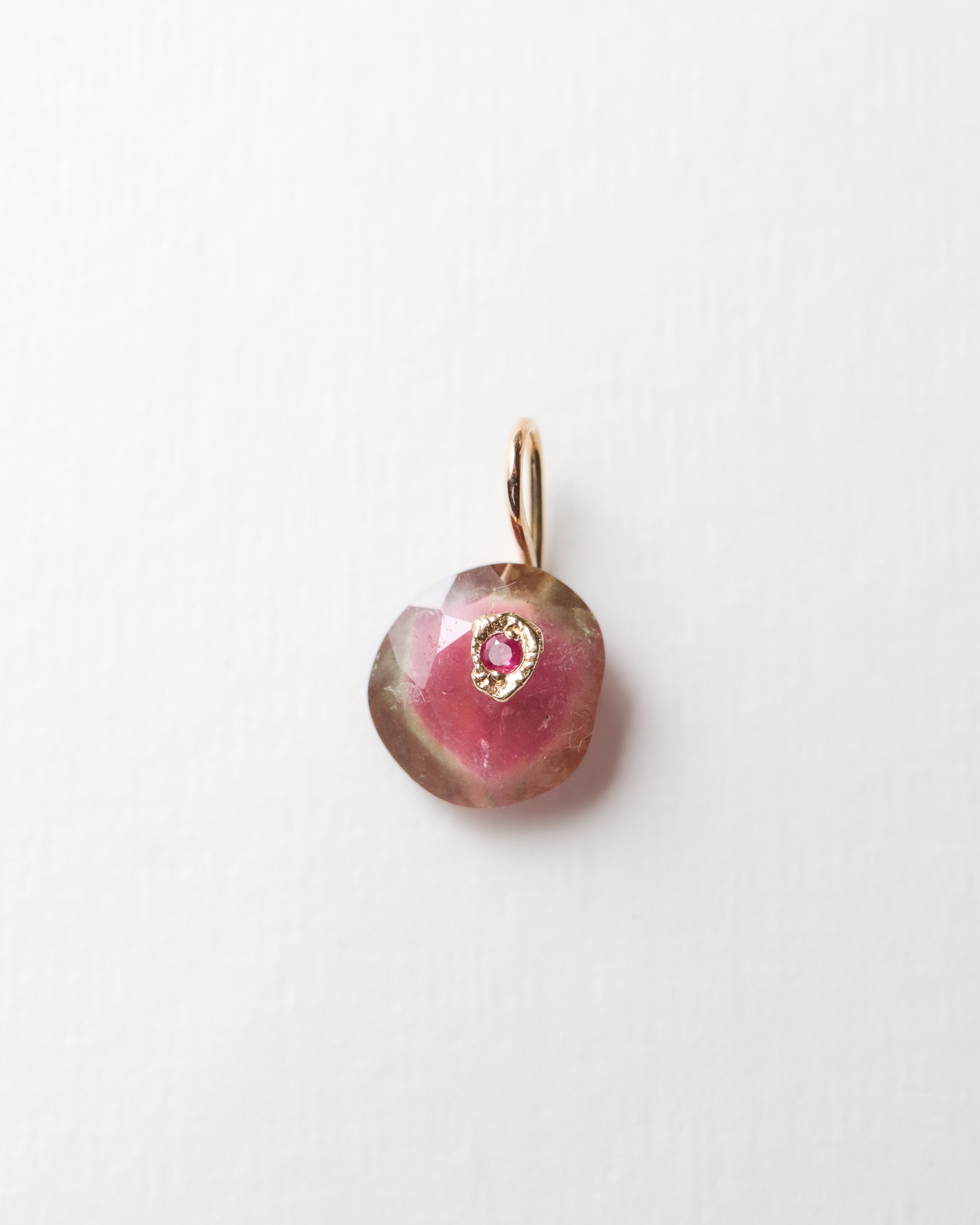 Flat Necklace - Bicolor Tourmaline -