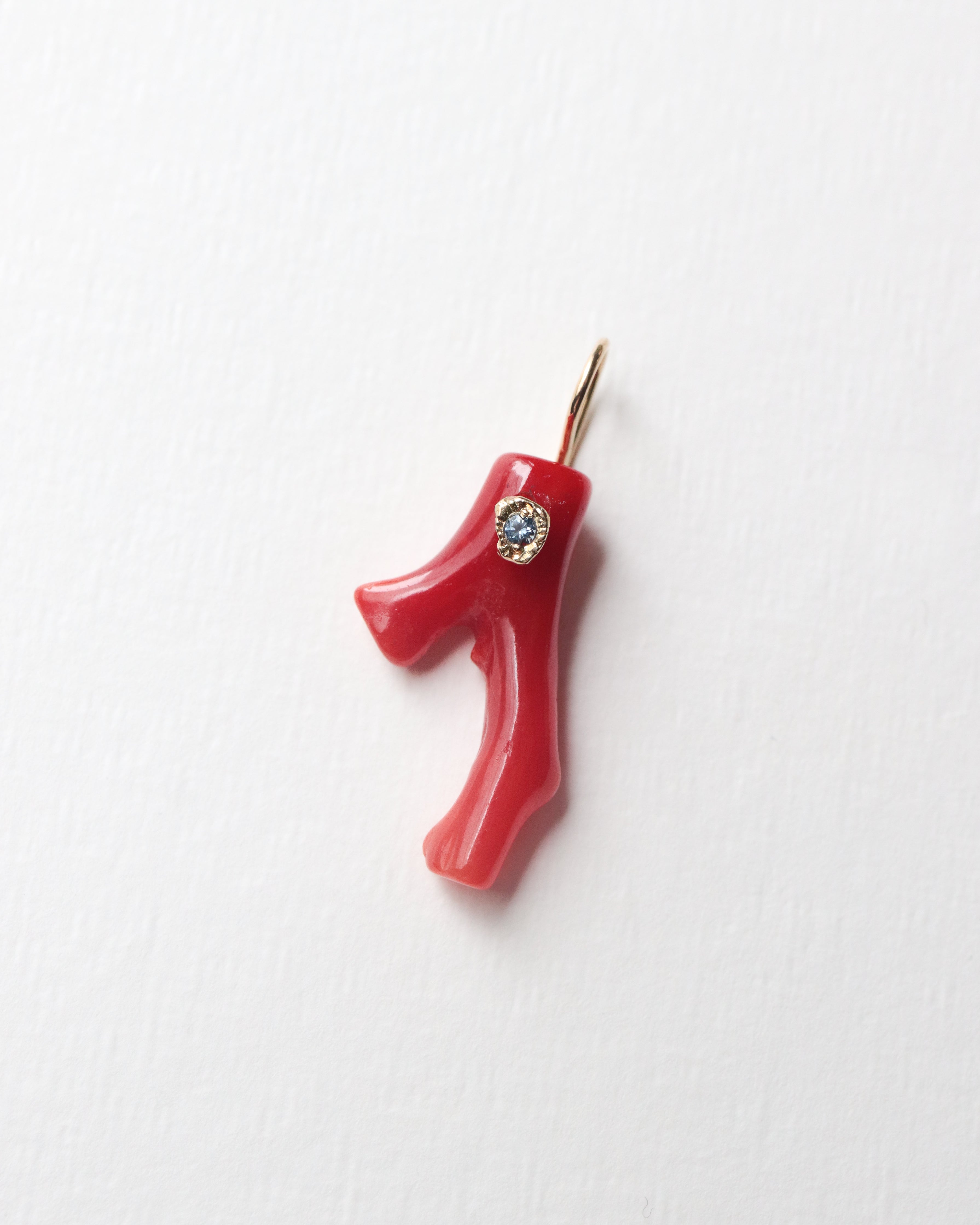 Flat Necklace - Coral -